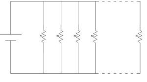 Parallel connection of resistance