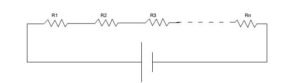 Series connection of resistance