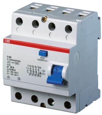 RCCB - Residual Current Circuit Breaker/Residual current device