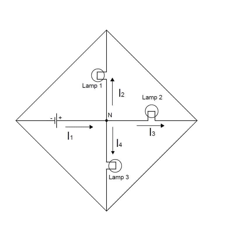 Kirchhoff’s current law circuit