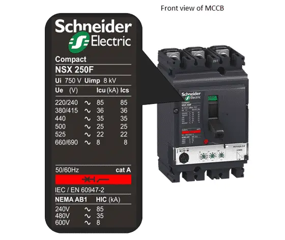 kA rating of MCB and MCCB