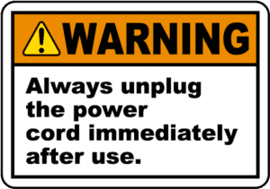 Unplug electronic devices and save on electricity cost.