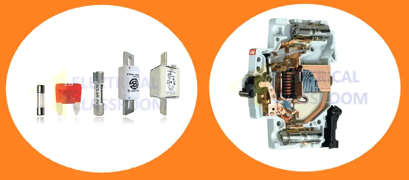 Difference between fuses and circuit breakers