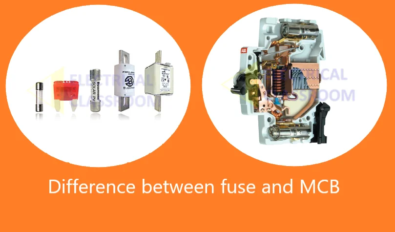 Difference between fuse and MCB