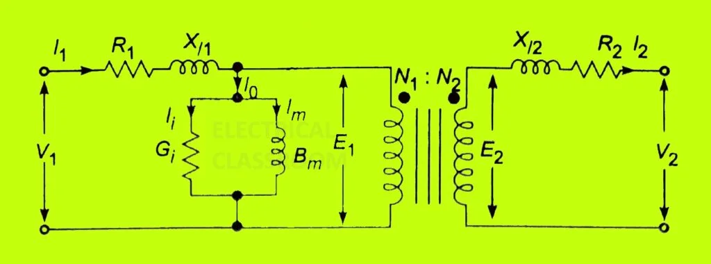 Equivalent circuit of transformer