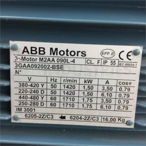 12 hp motor full load current