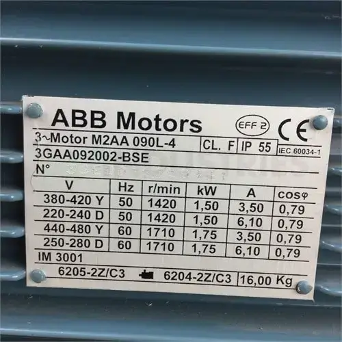Motor Rated Current V S Full Load Current V S Nominal Current