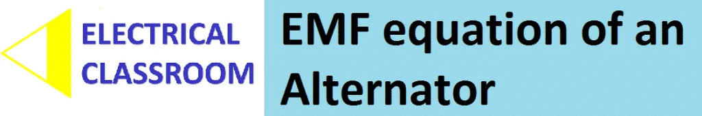 EMF equation of an alternator